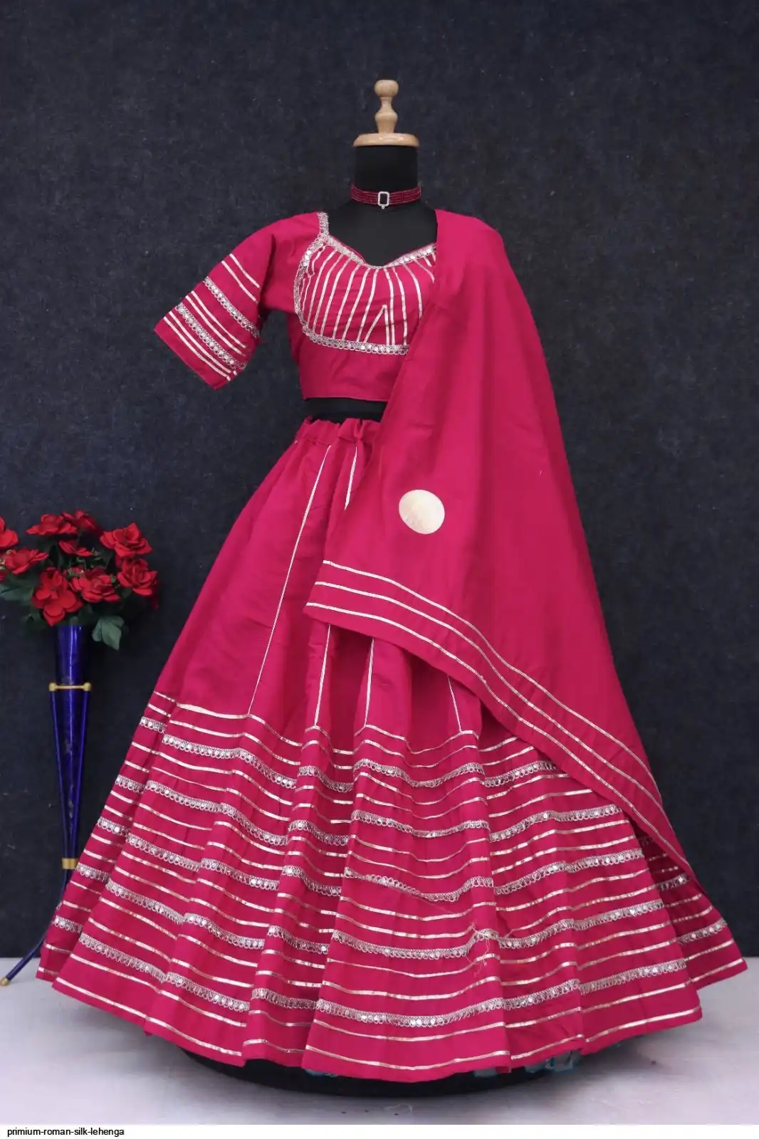 PRIMIUM ROMAN SILK LEHENGA 3