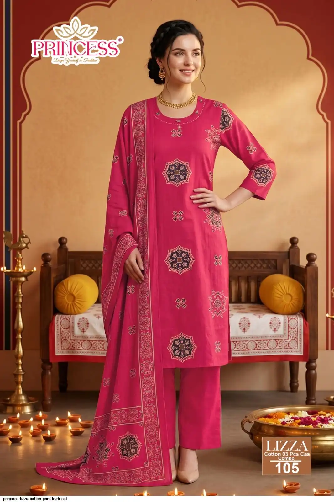 LIZZA Cotton Print M L XL XXL 20 PCS