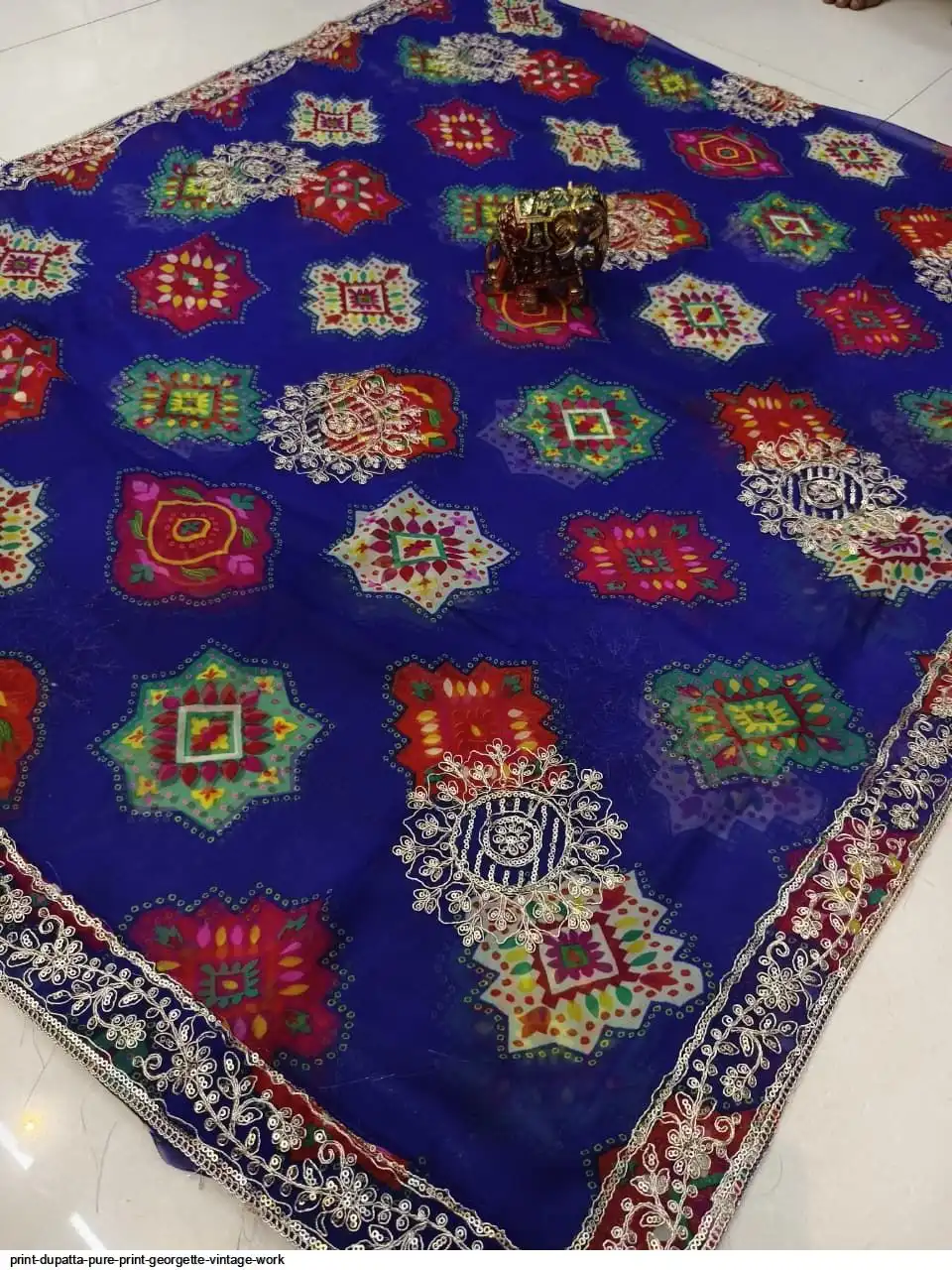 PRINT DUPATTA PURE PRINT GEORGETTE VINTAGE WORK 7