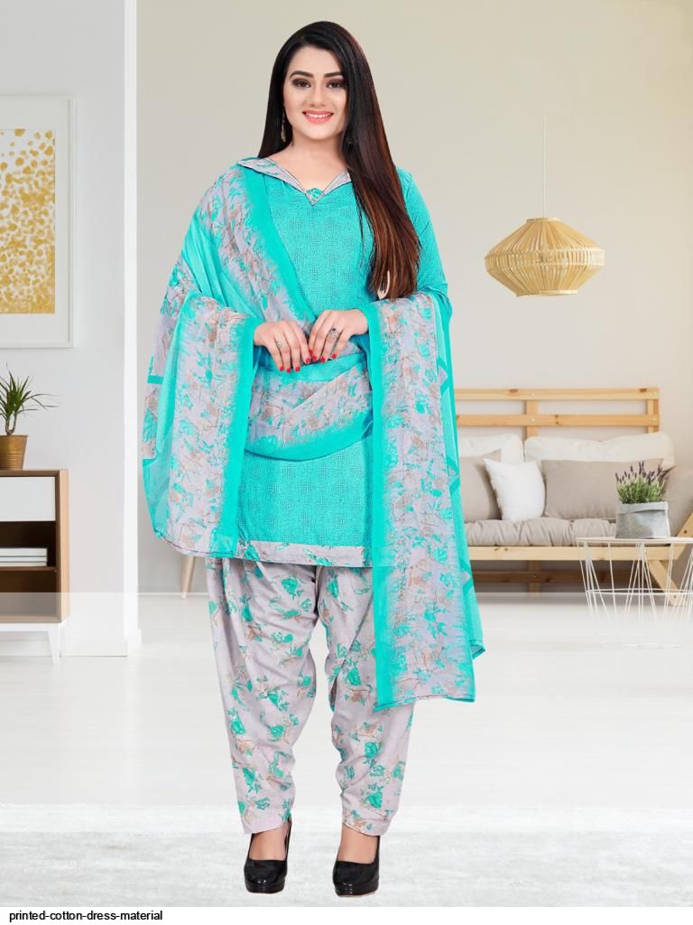 PRINTED COTTON DRESS MATERIAL