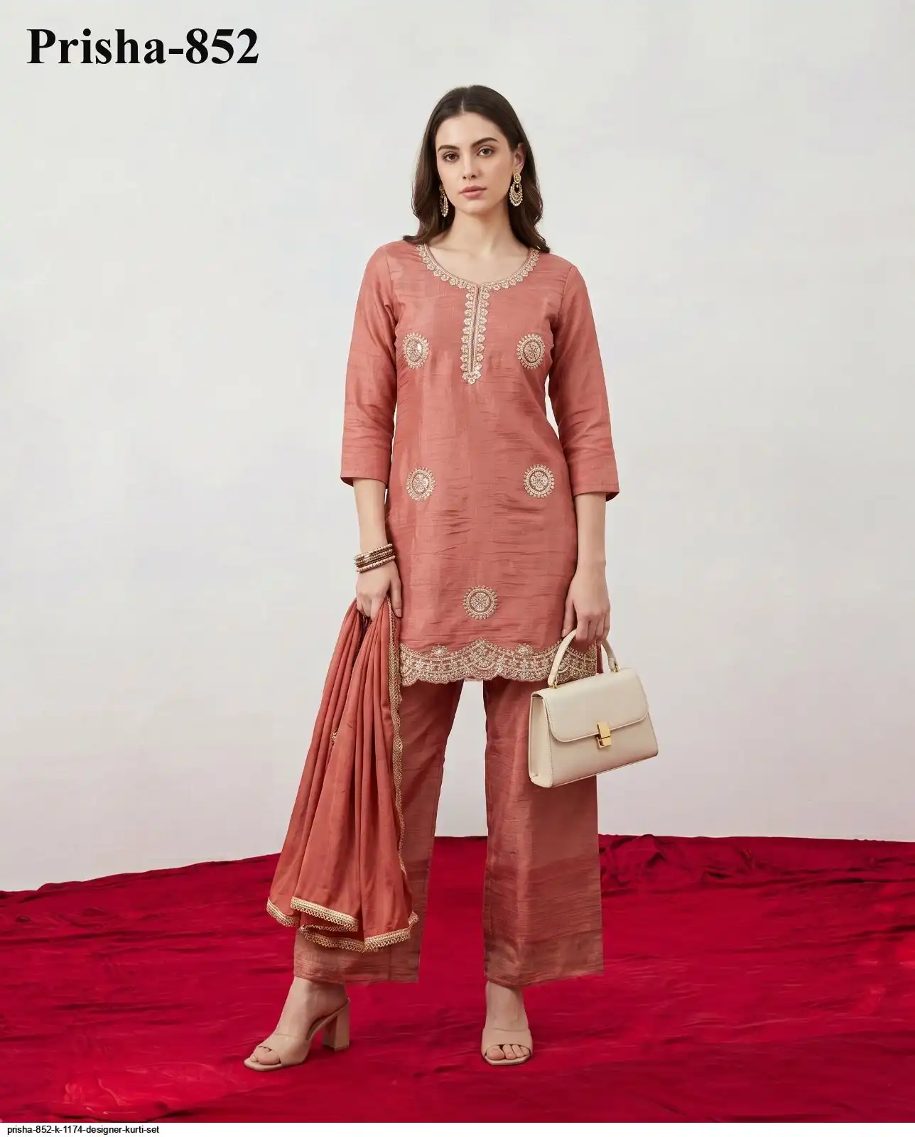 PRISHA 852 K 1174 DESIGNER KURTI SET C