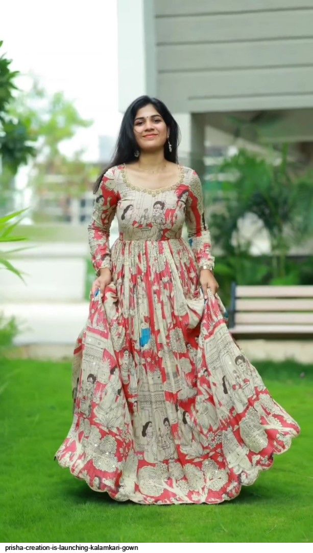 Prisha Creation is Launching Kalamkari Gown