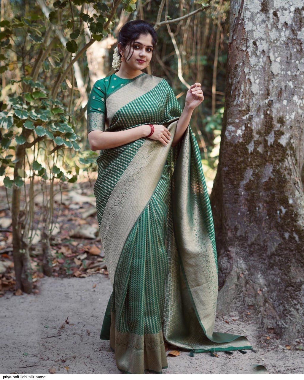 PRIYA SOFT LICHI SILK SAREE