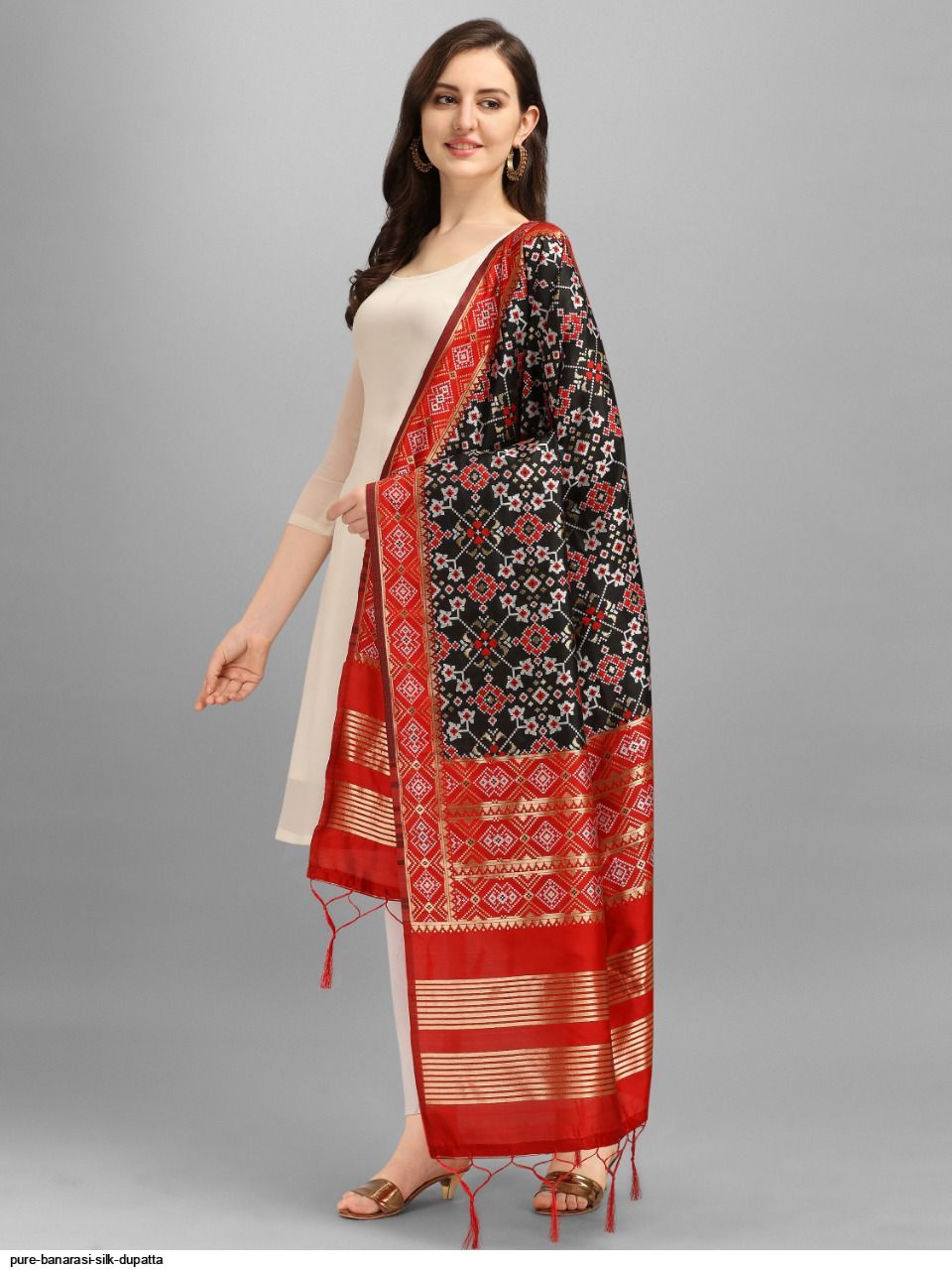 PURE BANARASI SILK DUPATTA H
