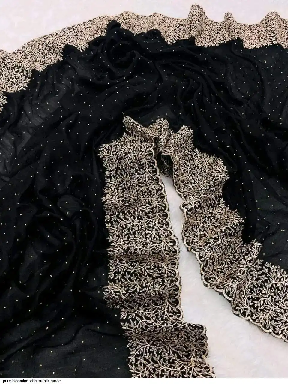 PURE BLOOMING VICHITRA SILK SAREE