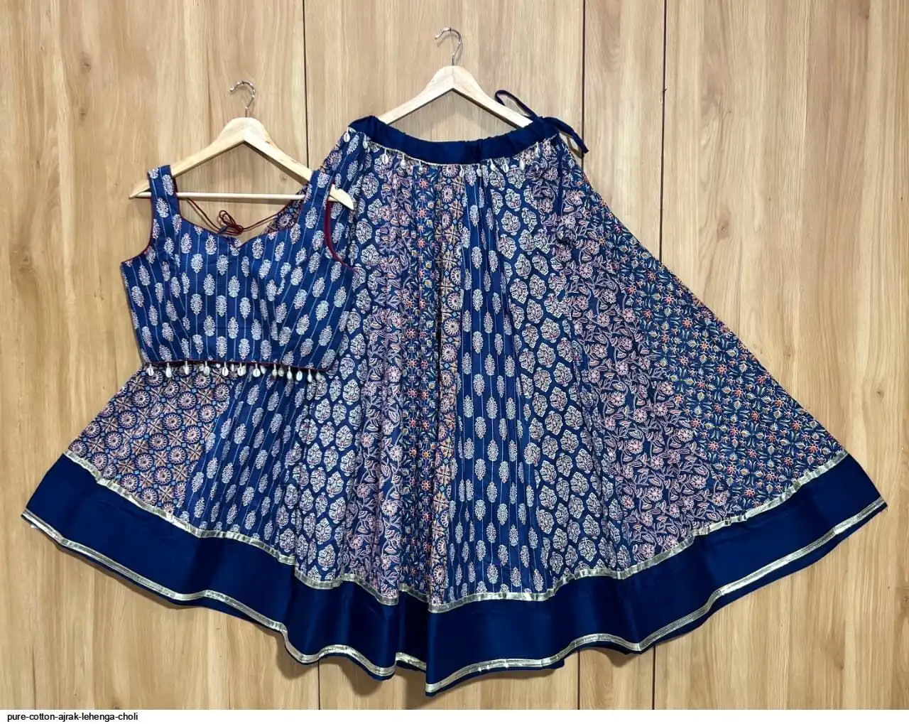 PURE COTTON AJRAK LEHENGA CHOLI A