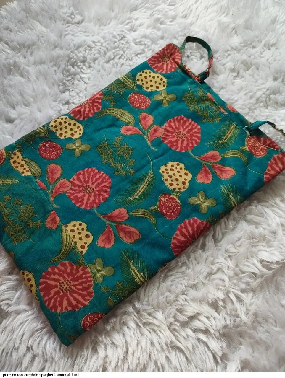 PURE COTTON CAMBRIC SPAGHETTI ANARKALI KURTI 3