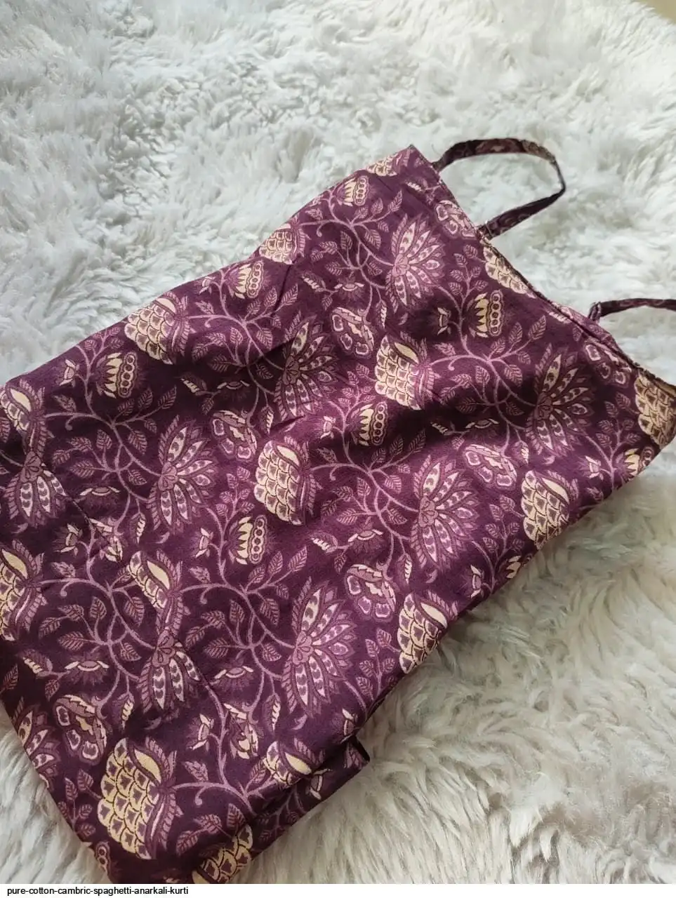 PURE COTTON CAMBRIC SPAGHETTI ANARKALI KURTI 14