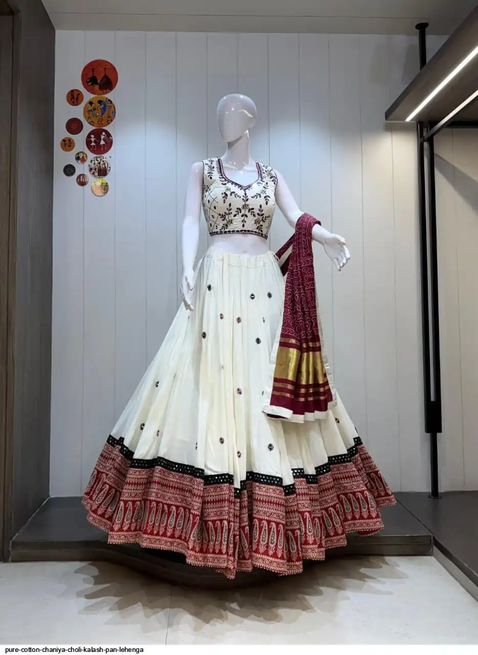 PURE COTTON CHANIYA CHOLI KALASH PAN LEHENGA 2