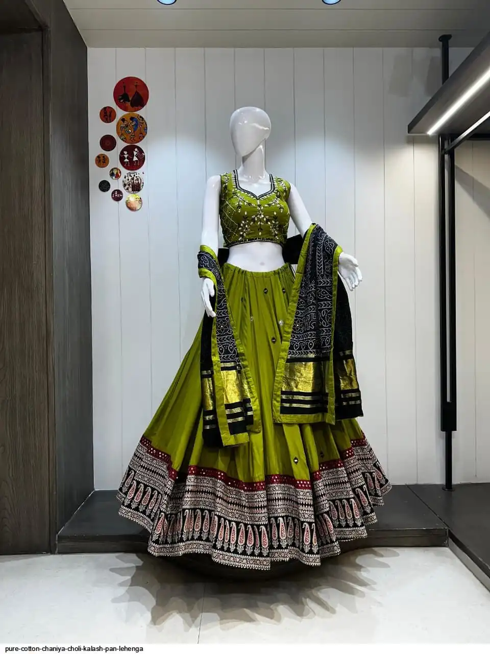 PURE COTTON CHANIYA CHOLI KALASH PAN LEHENGA 4