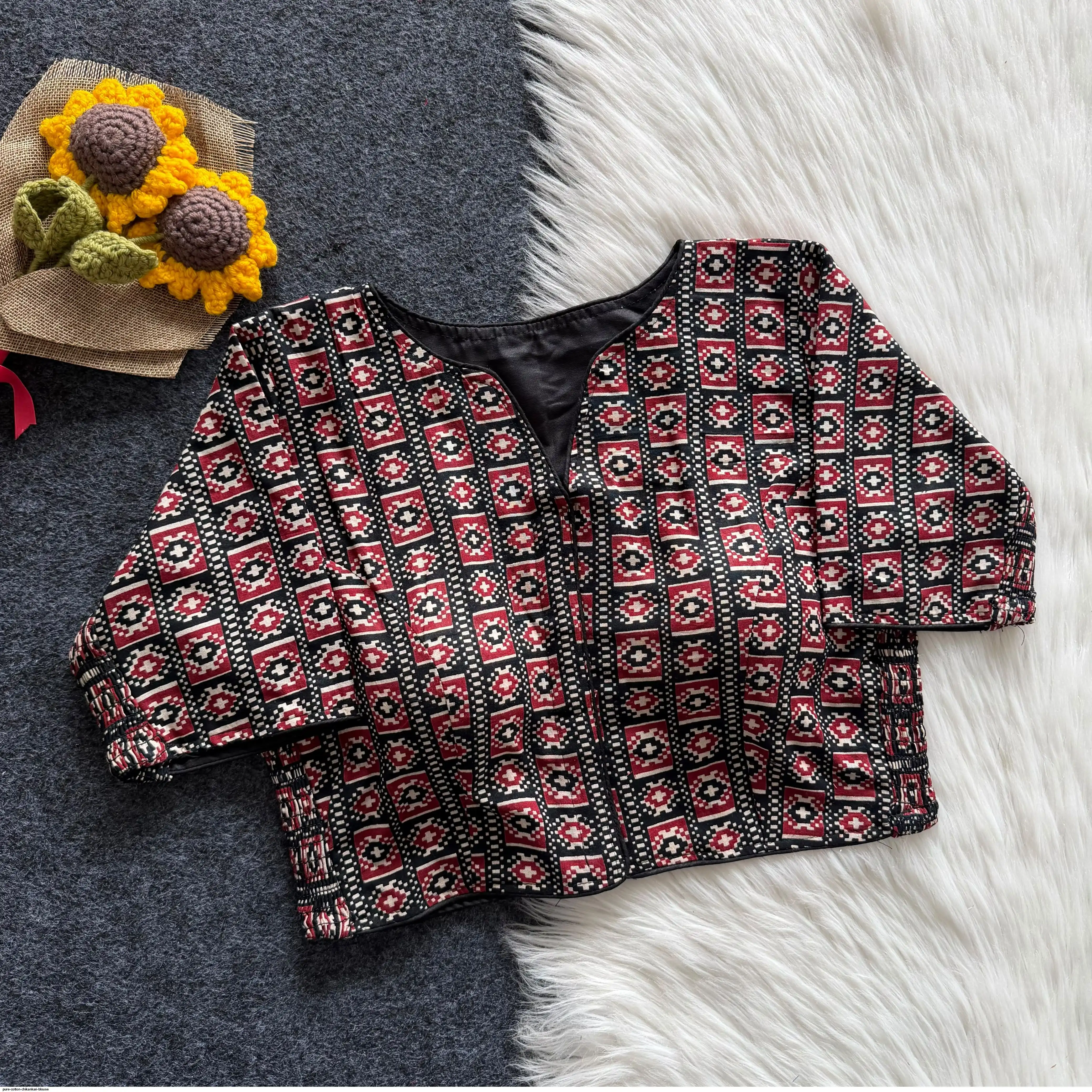 PURE COTTON CHIKANKARI BLOUSE 20