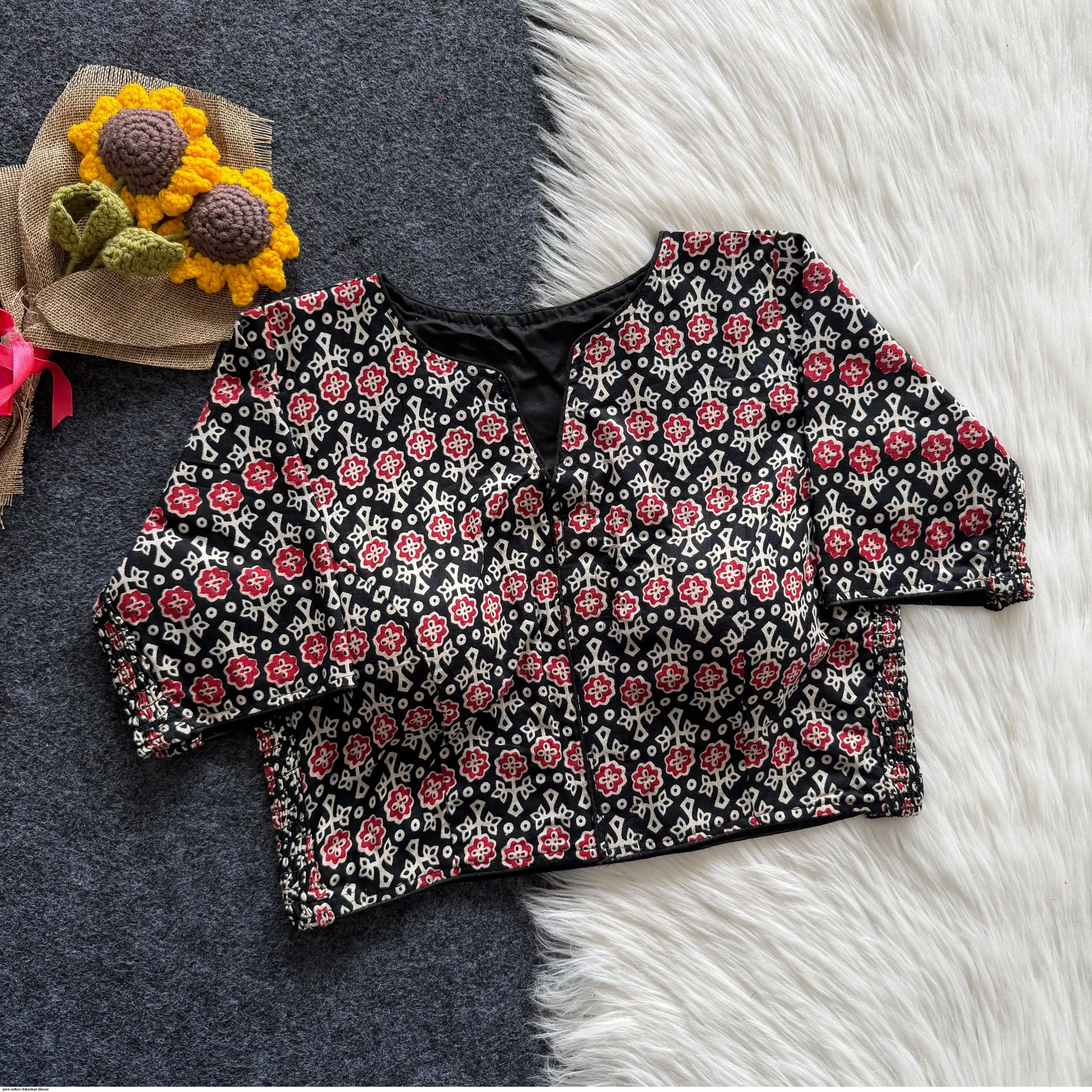 PURE COTTON CHIKANKARI BLOUSE 18