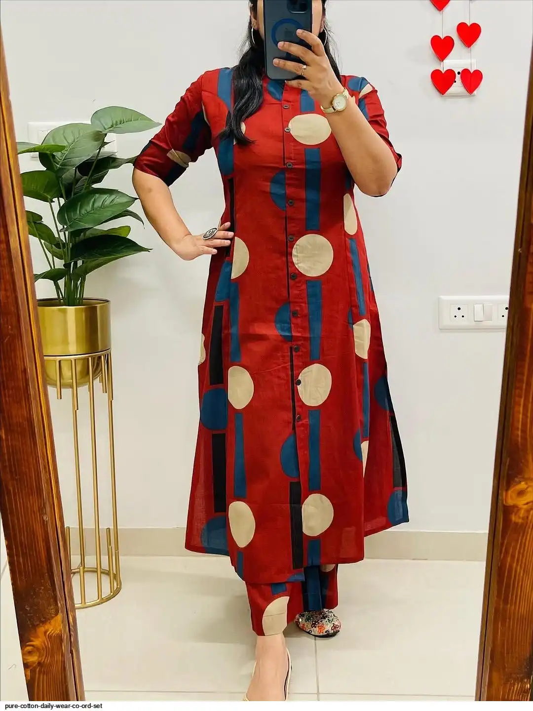 PURE COTTON DAILY WEAR CO ORD SET B