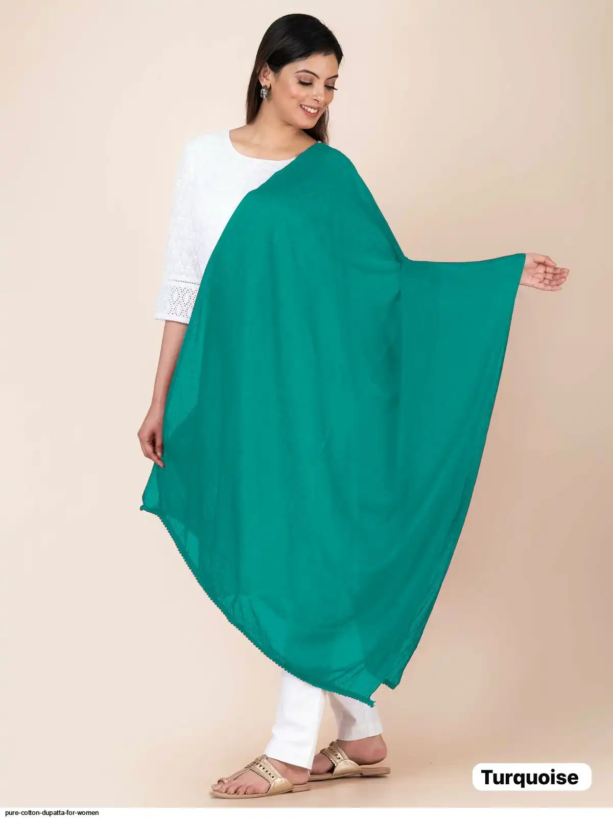 PURE COTTON DUPATTA FOR WOMEN E