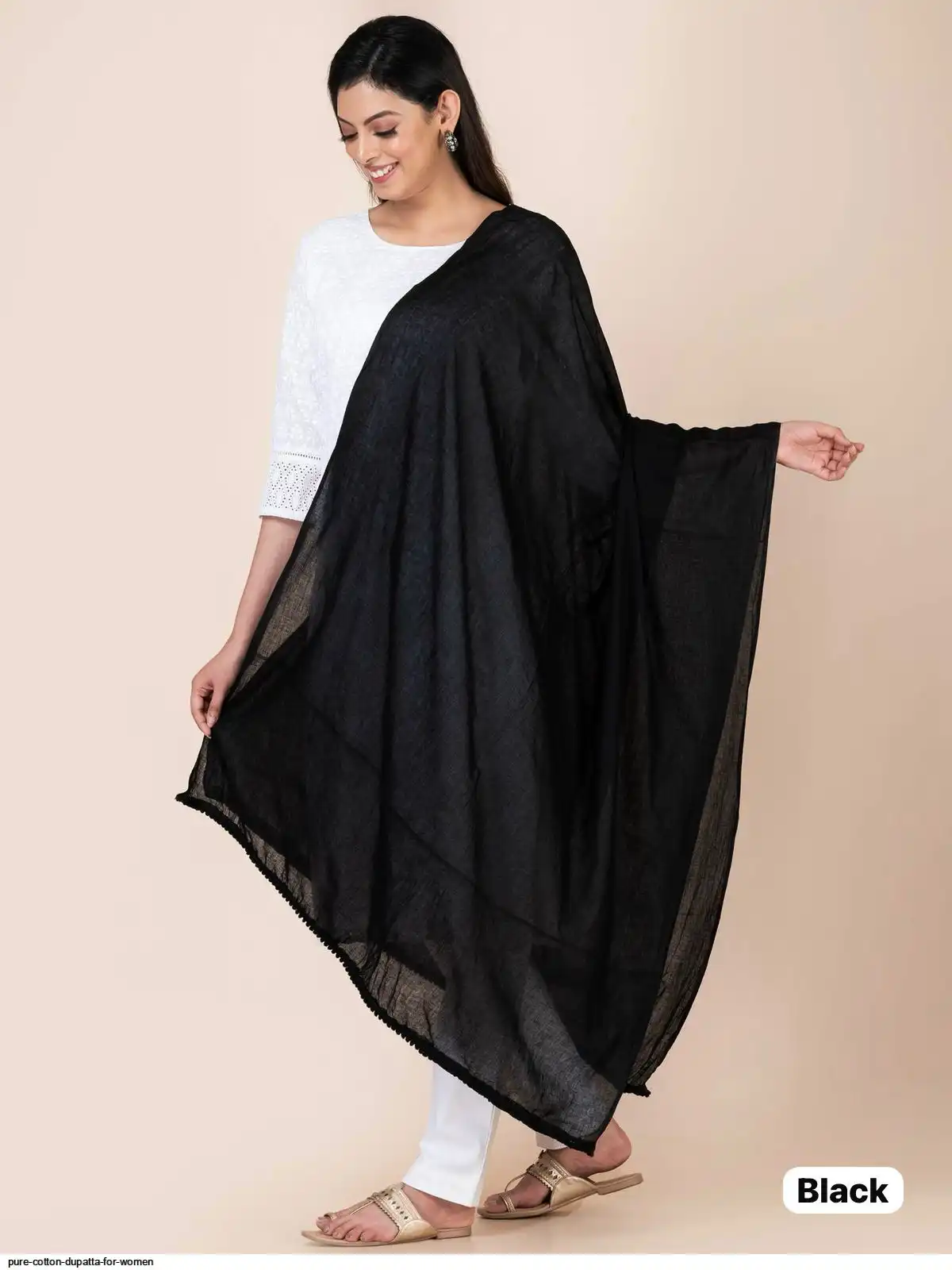 PURE COTTON DUPATTA FOR WOMEN I