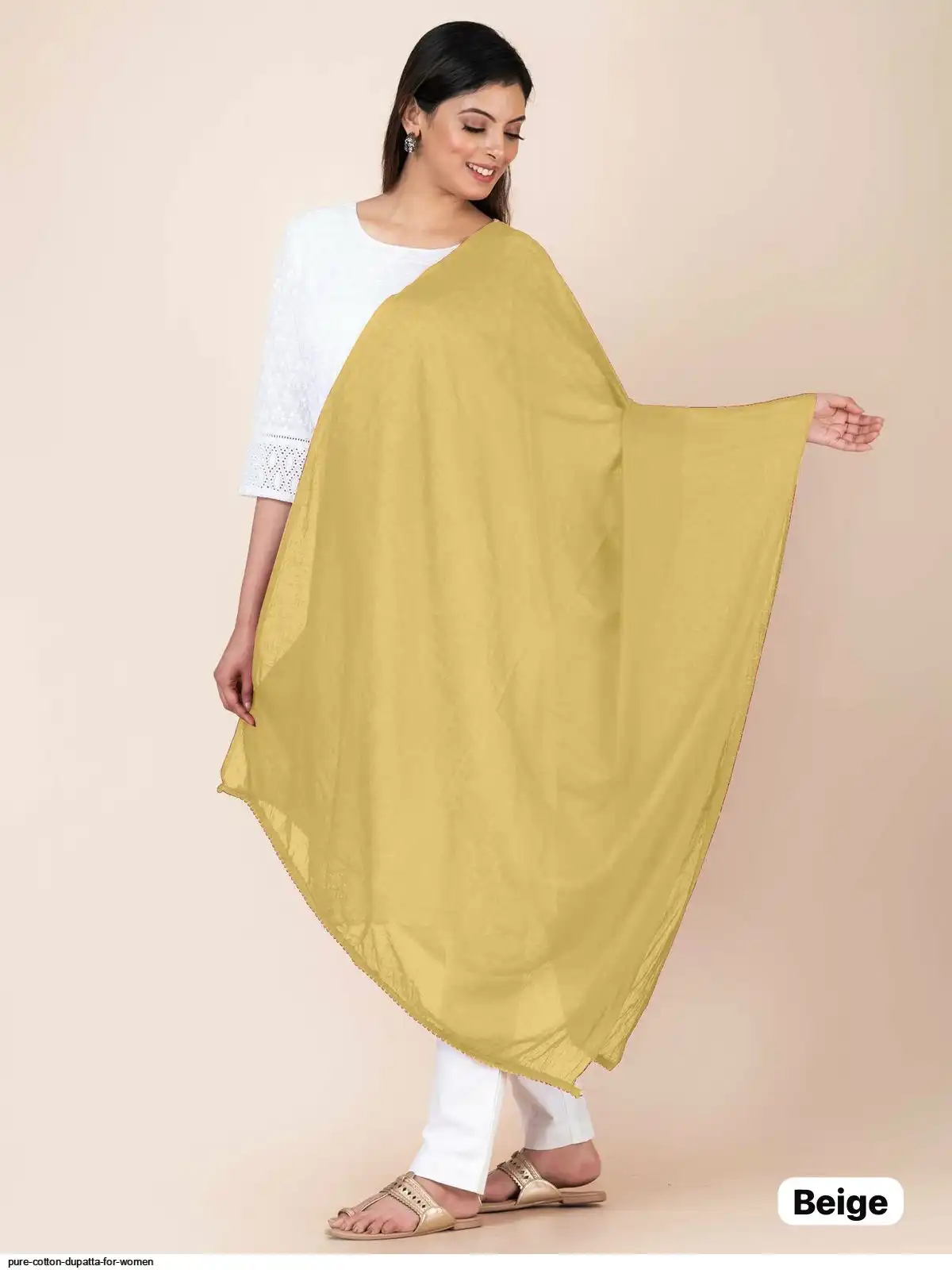 PURE COTTON DUPATTA FOR WOMEN A