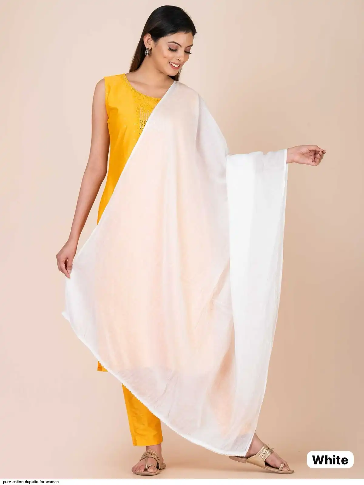 PURE COTTON DUPATTA FOR WOMEN F