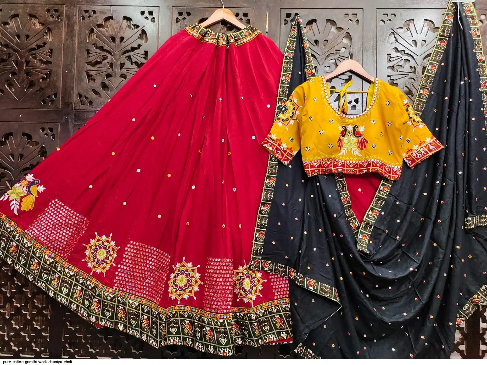 PURE COTTON GAMTHI WORK CHANIYA CHOLI 2