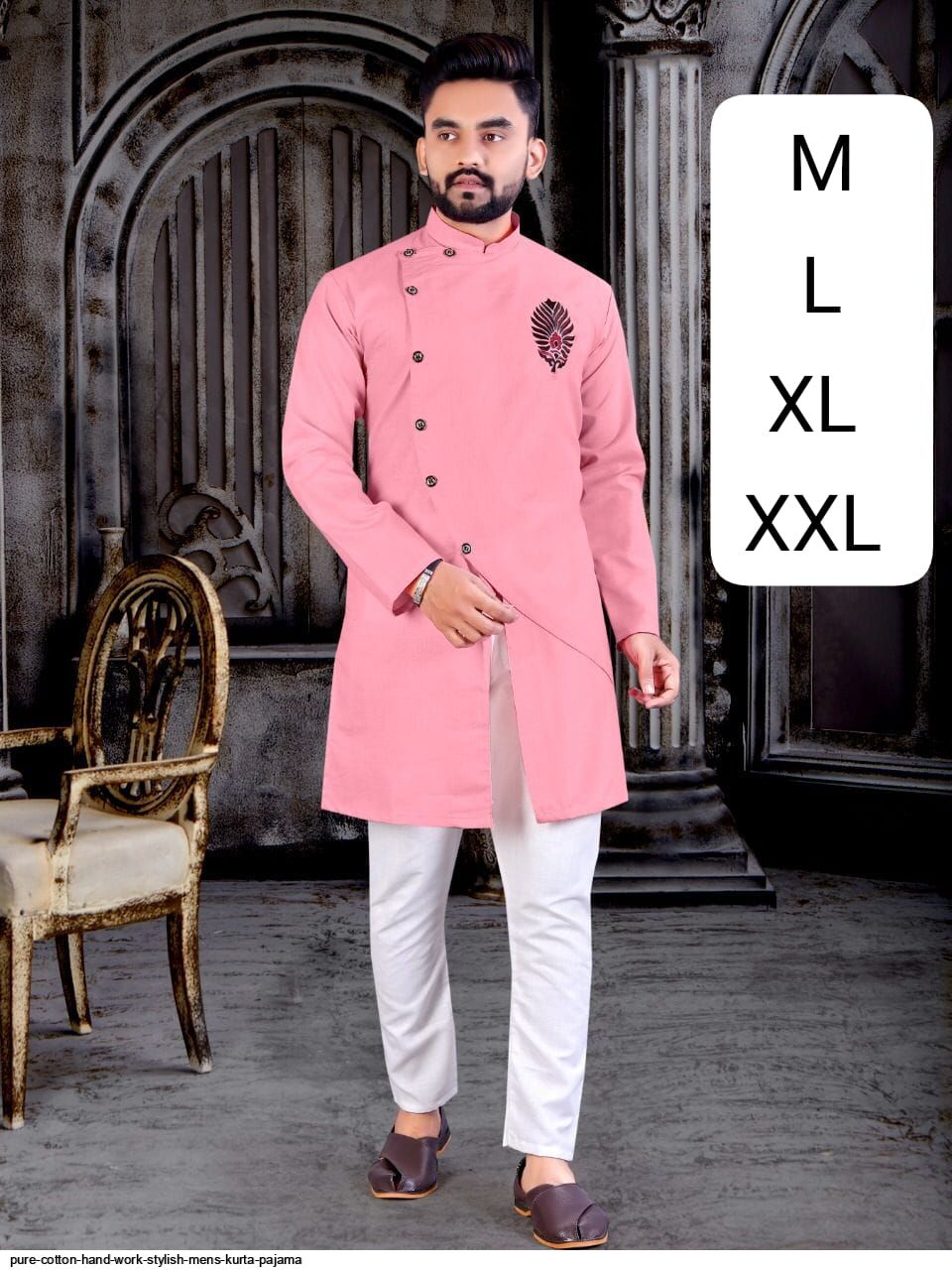 Stylish Gents Gents Kurta Pajama Latest Design PURE COTTON HAND