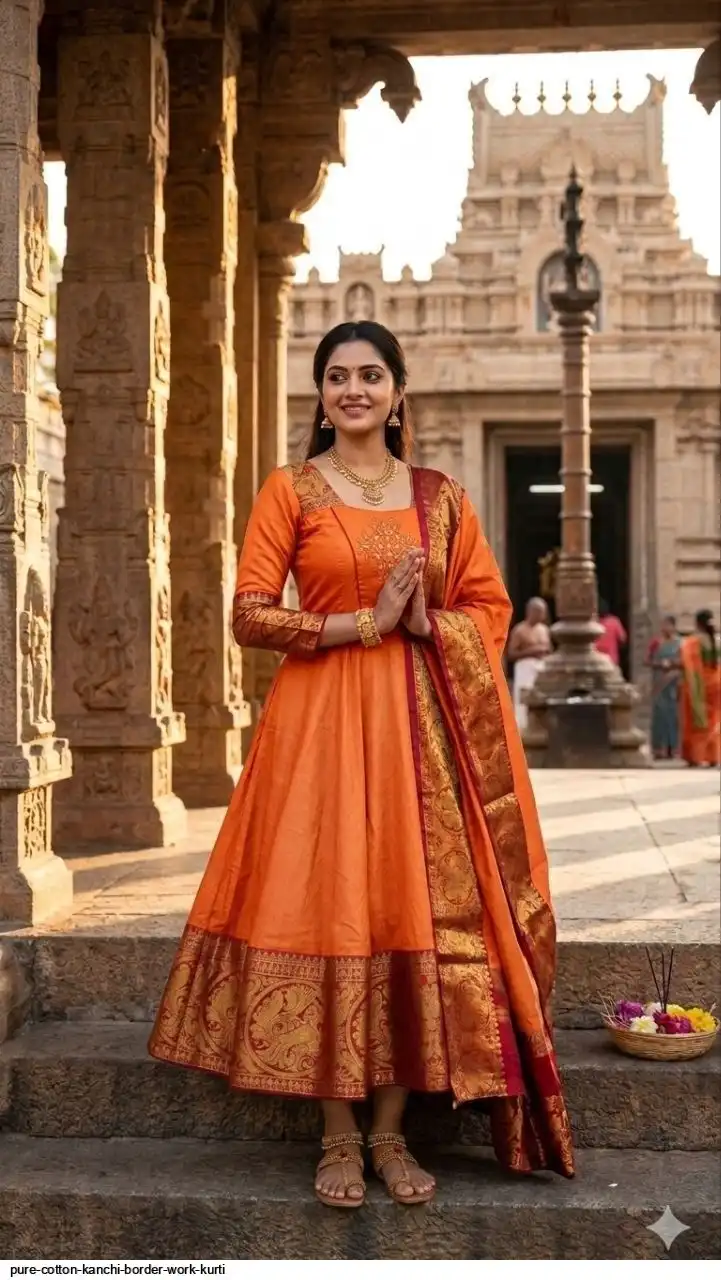PURE COTTON KANCHI BORDER WORK KURTI 4