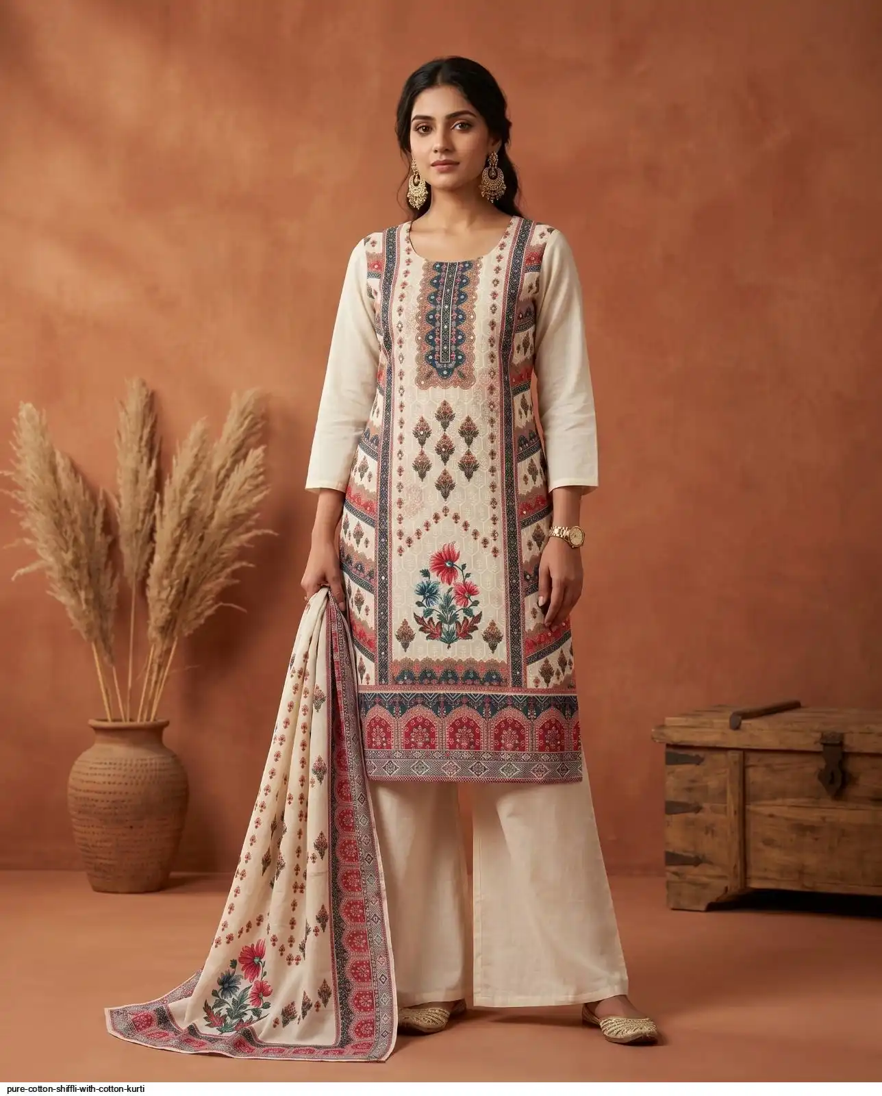 PURE COTTON SHIFFLI WITH COTTON KURTI 3
