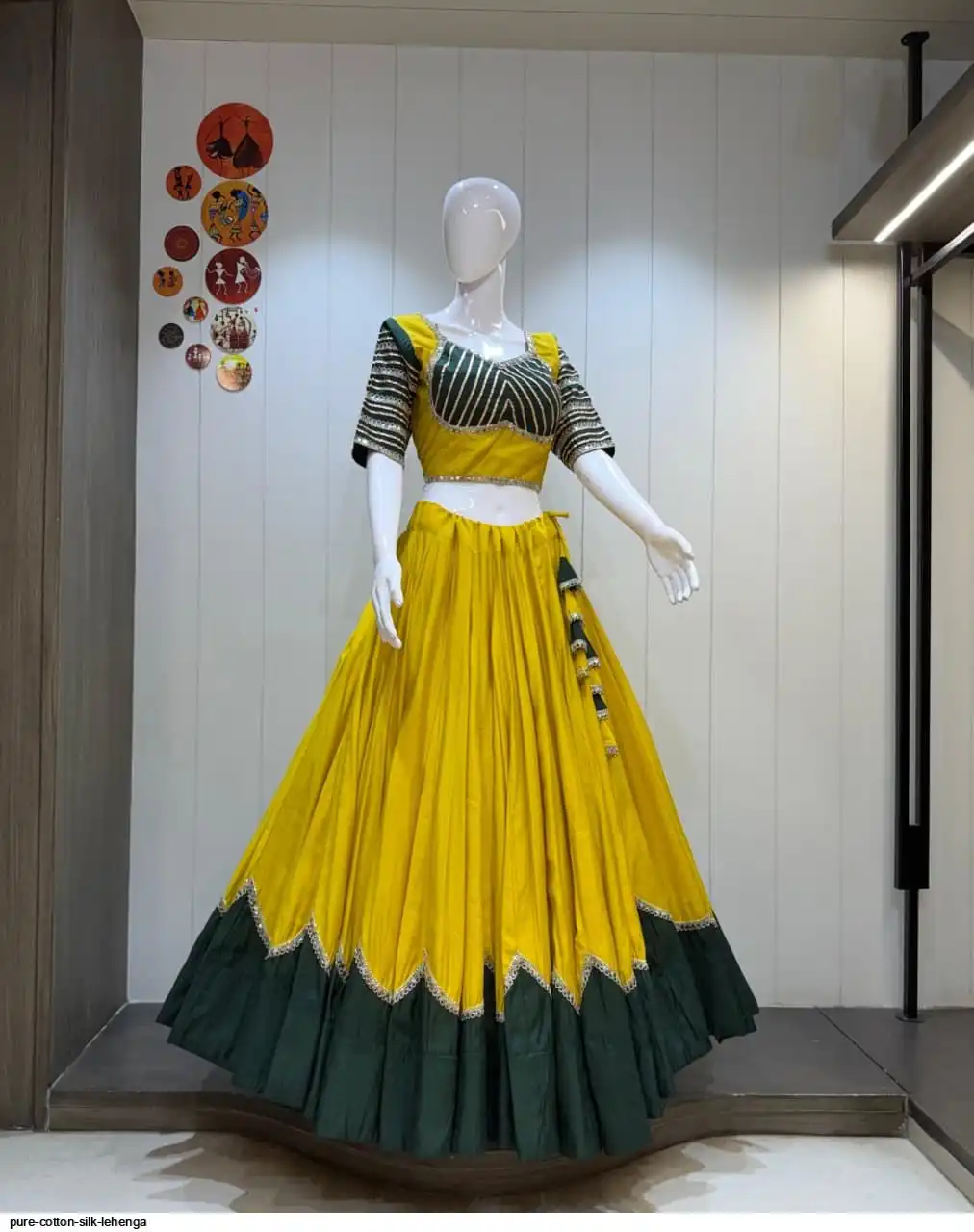 PURE COTTON SILK LEHENGA 5