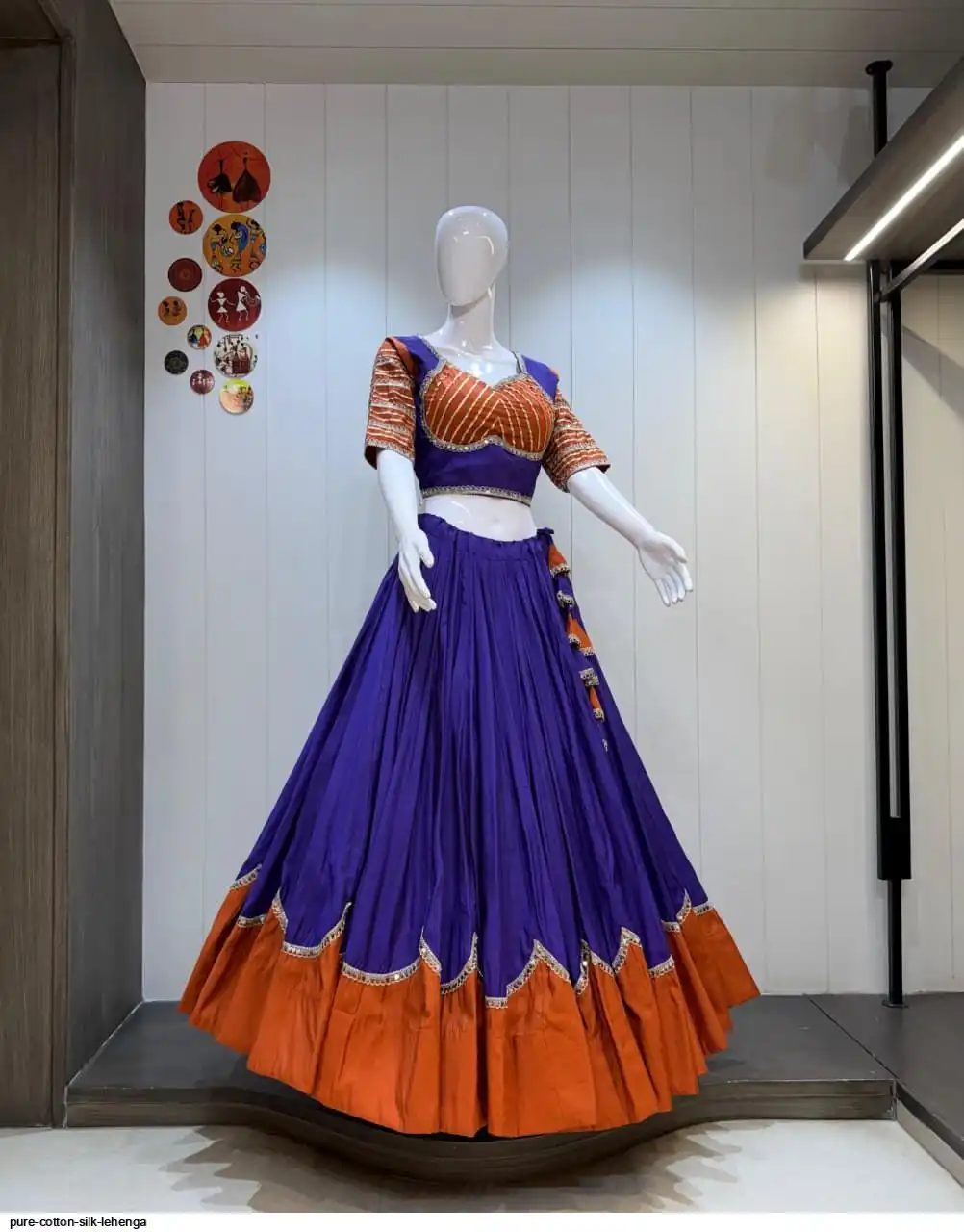PURE COTTON SILK LEHENGA 3