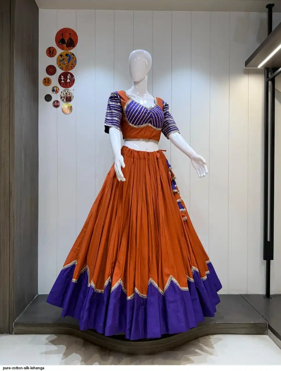 PURE COTTON SILK LEHENGA 4