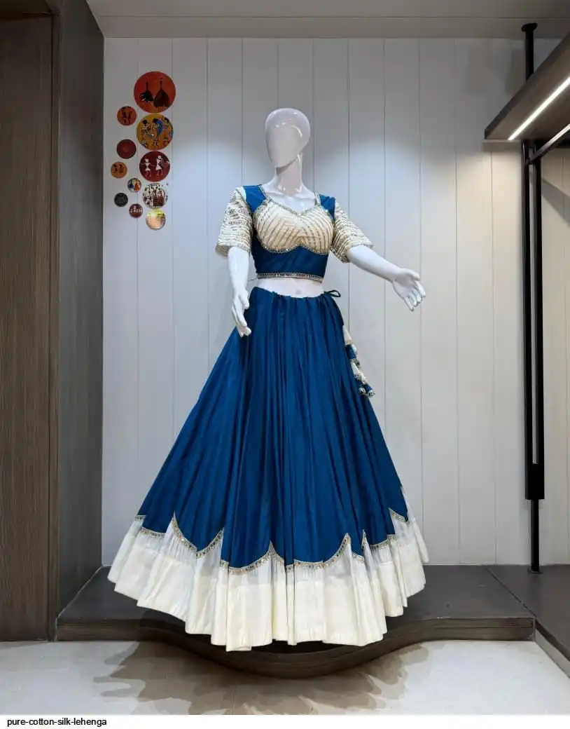 PURE COTTON SILK LEHENGA 7