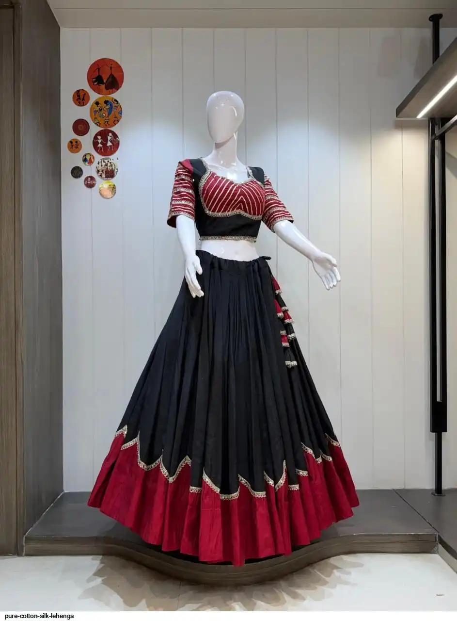 PURE COTTON SILK LEHENGA 6