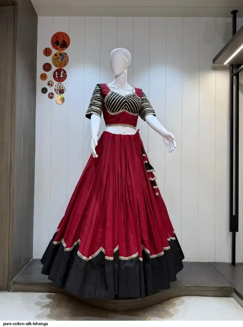 PURE COTTON SILK LEHENGA 9