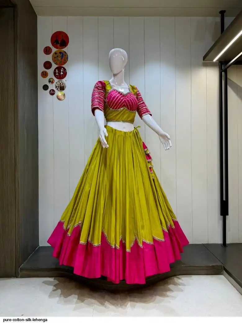 PURE COTTON SILK LEHENGA 8