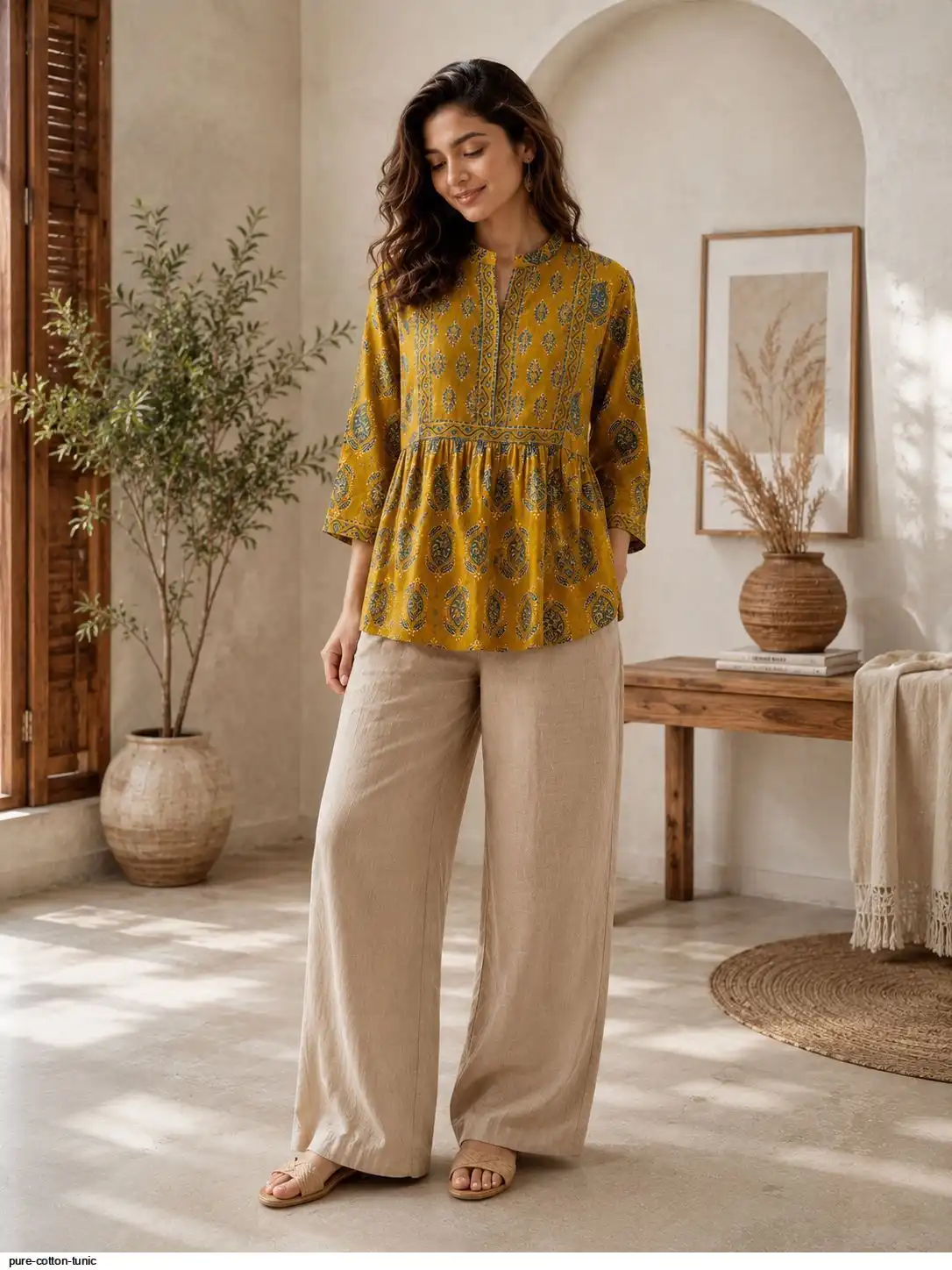 PURE COTTON TUNIC E