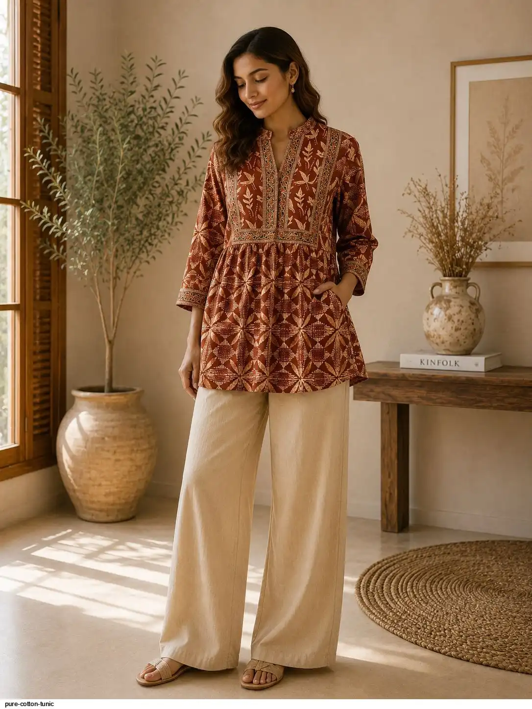 PURE COTTON TUNIC F