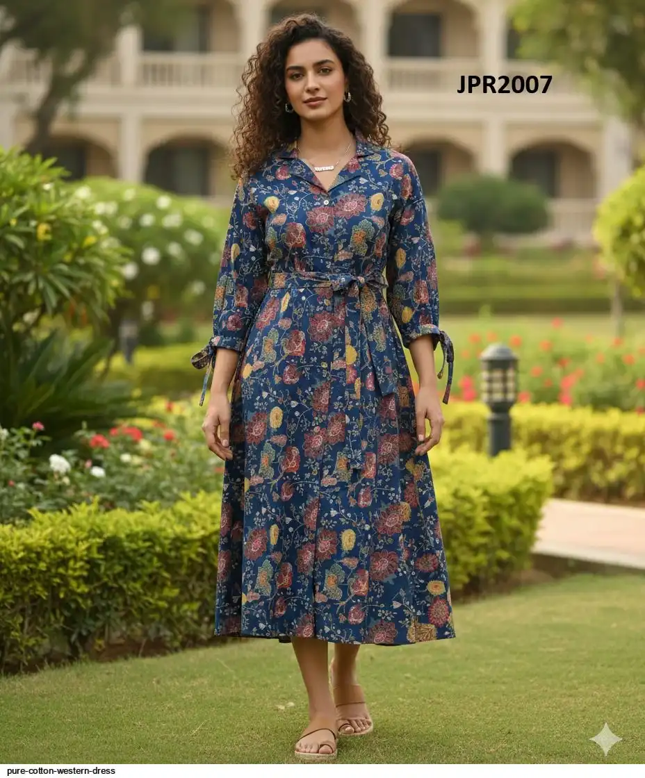 PURE COTTON WESTERN DRESS I