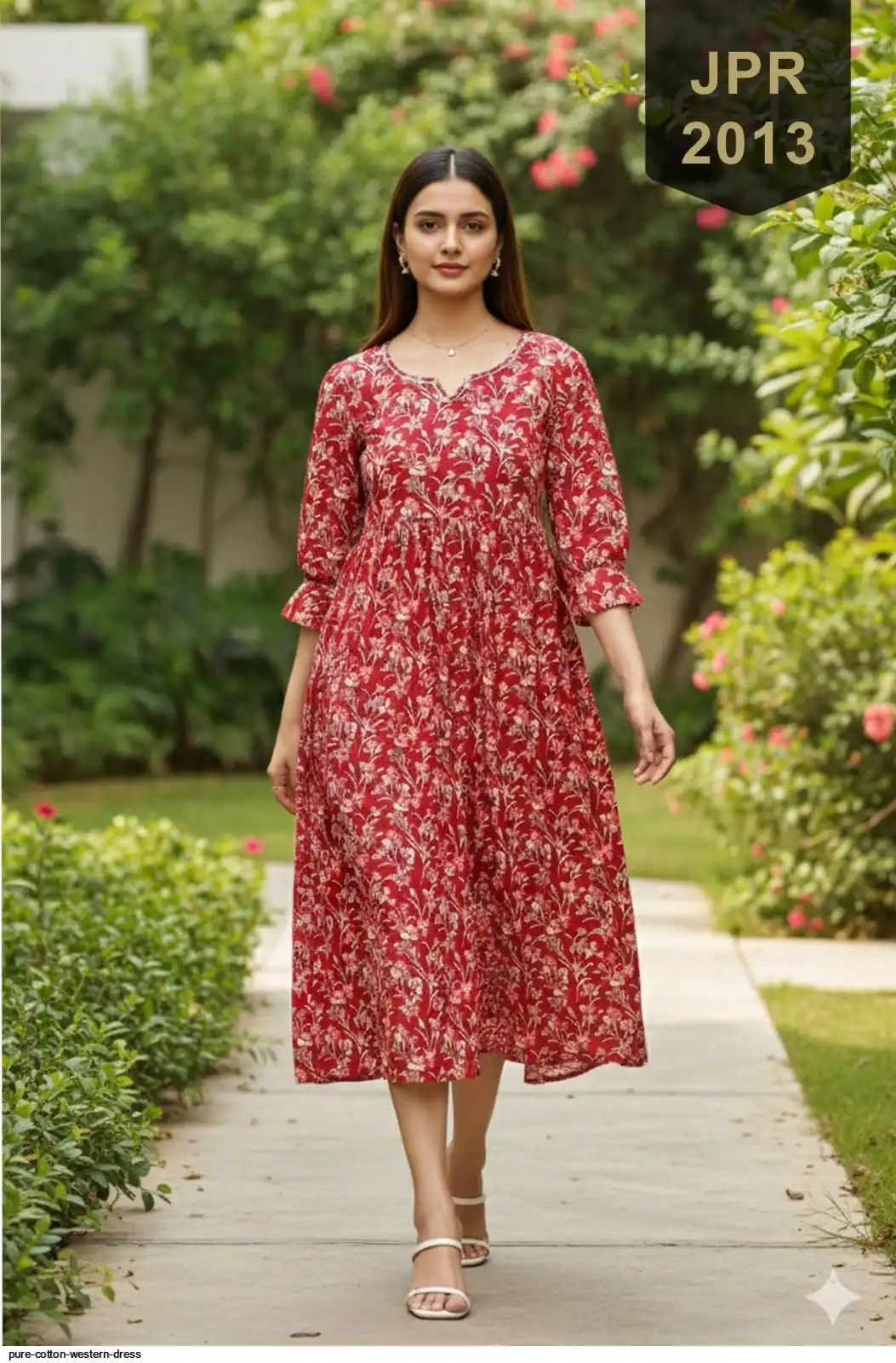 PURE COTTON WESTERN DRESS N
