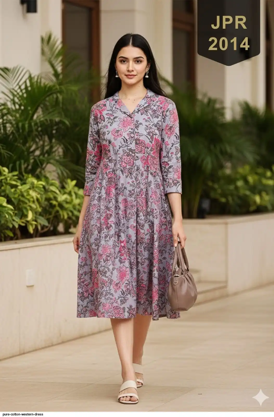 PURE COTTON WESTERN DRESS O