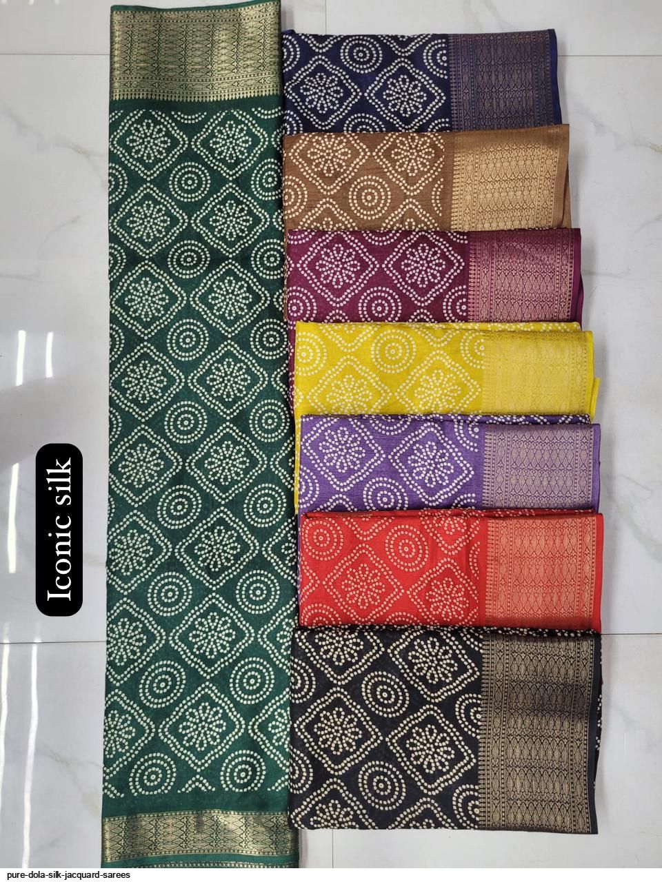 PURE DOLA SILK JACQUARD SAREES