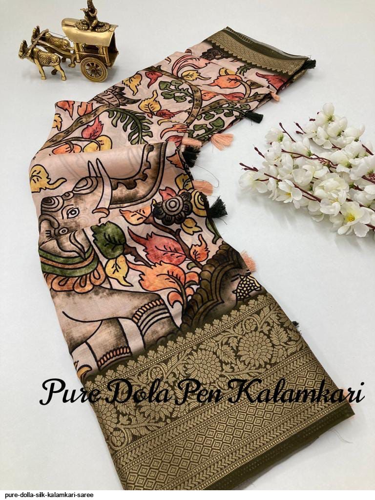 Georgeous hand painted Signature Kalamkari with Krishna leelai design  Runnin… | Saree blouse designs latest, Cotton saree blouse designs, Pattu saree  blouse designs