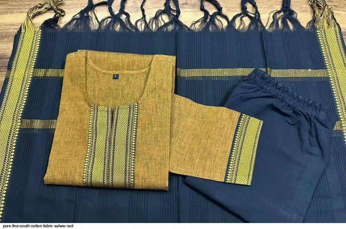 Pure Cotton 3 Pcs Salwar Set - PCS24