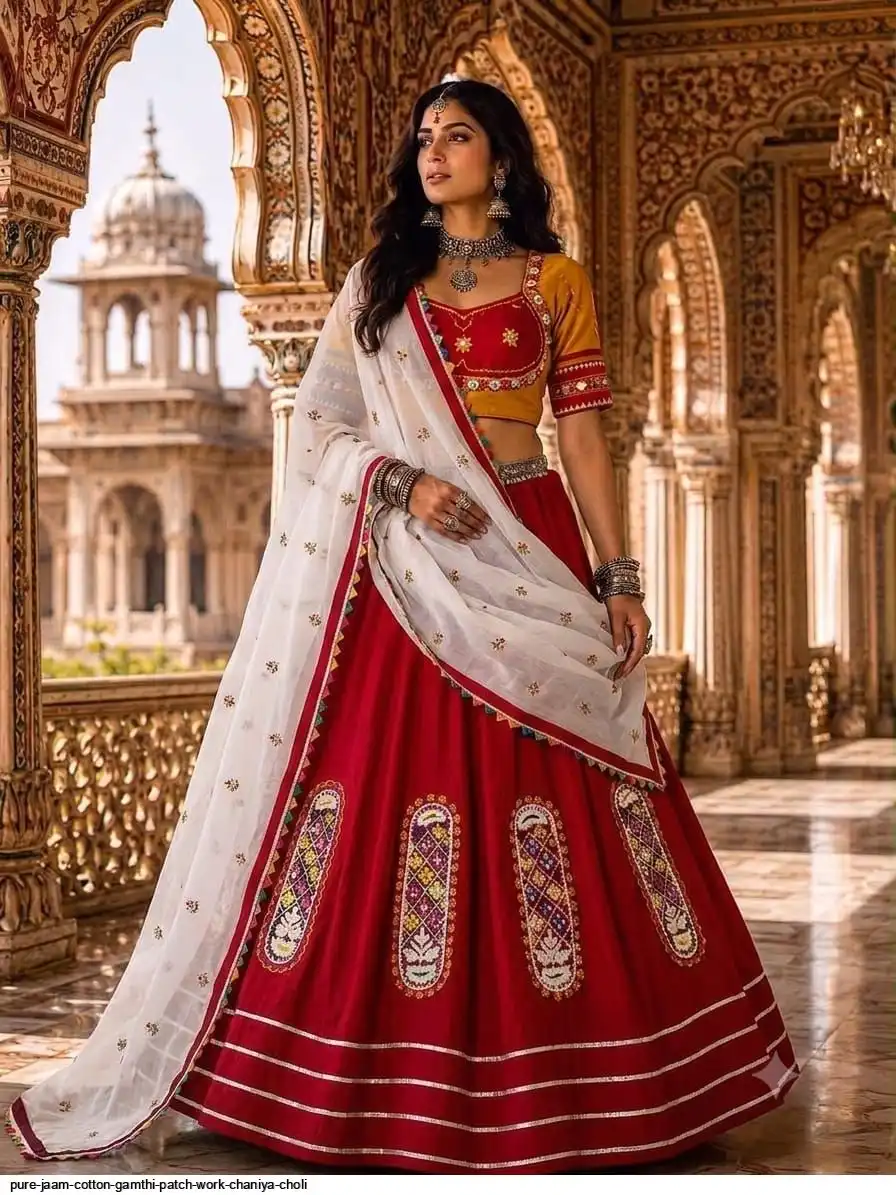 PURE JAAM COTTON GAMTHI PATCH WORK CHANIYA CHOLI 2