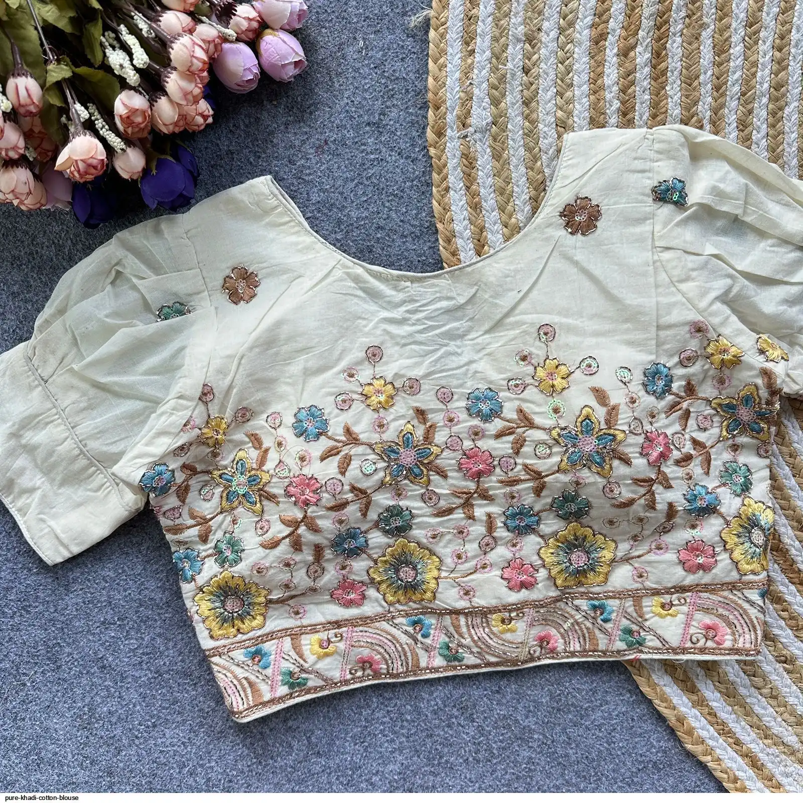 PURE KHADI COTTON BLOUSE 2