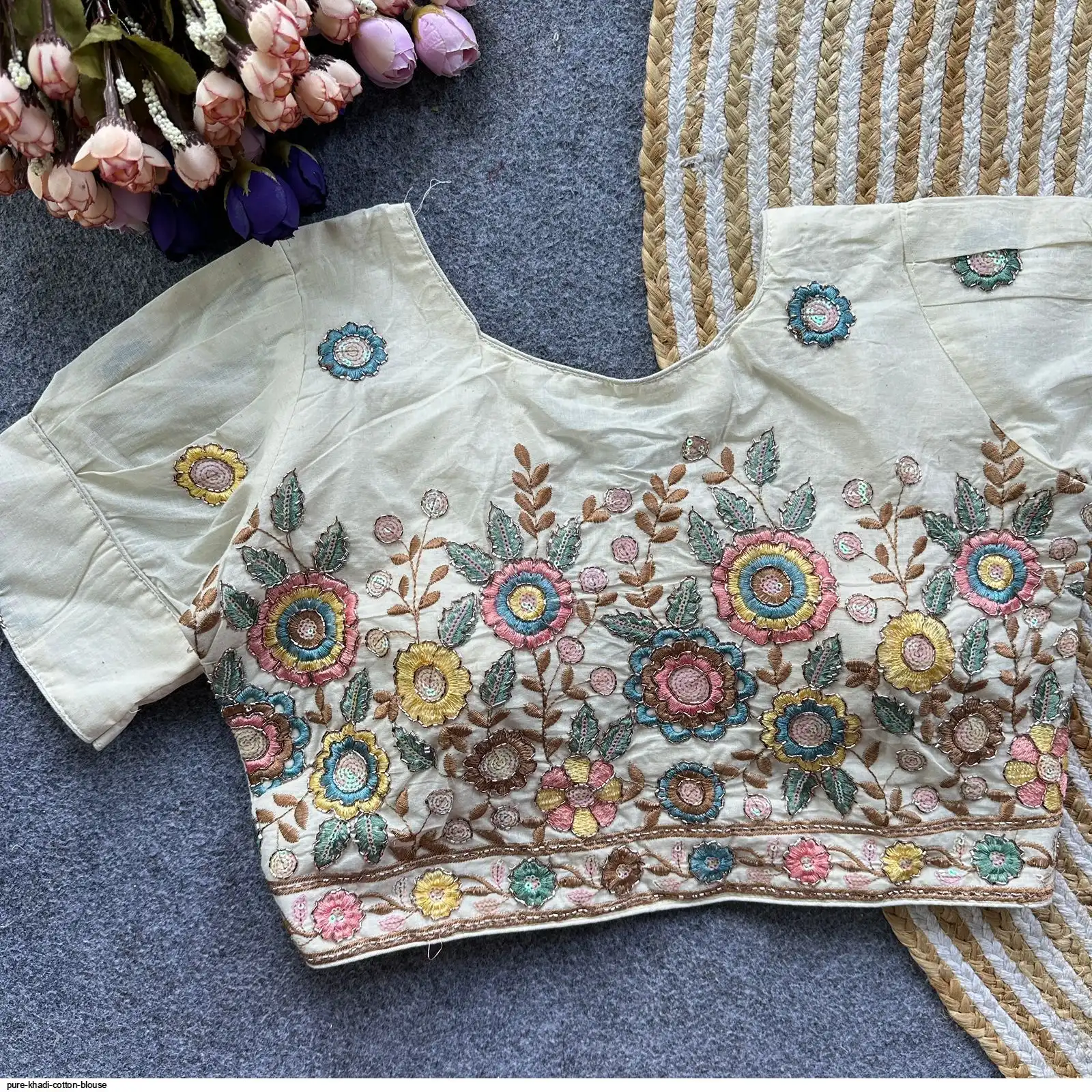 PURE KHADI COTTON BLOUSE 3