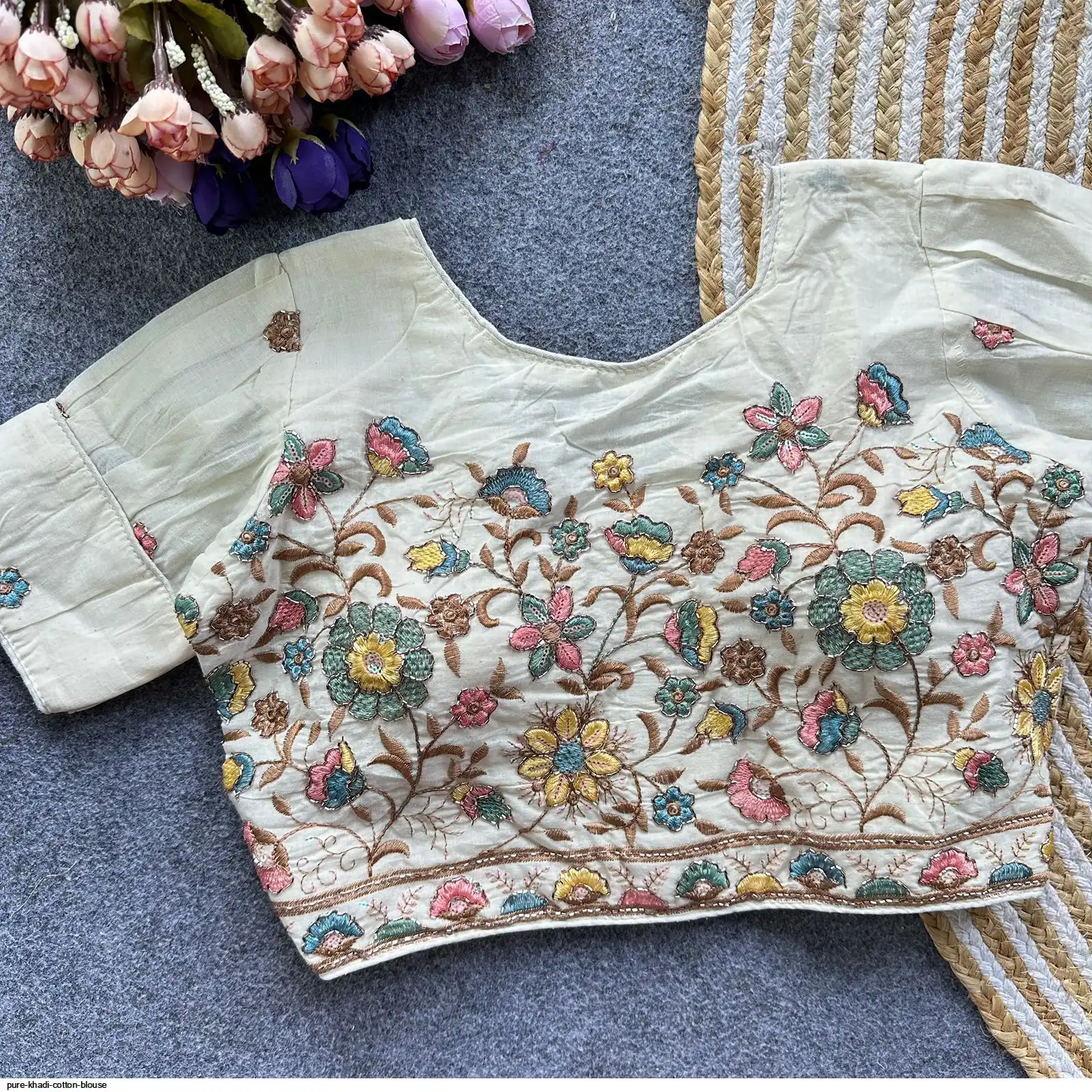 PURE KHADI COTTON BLOUSE 4