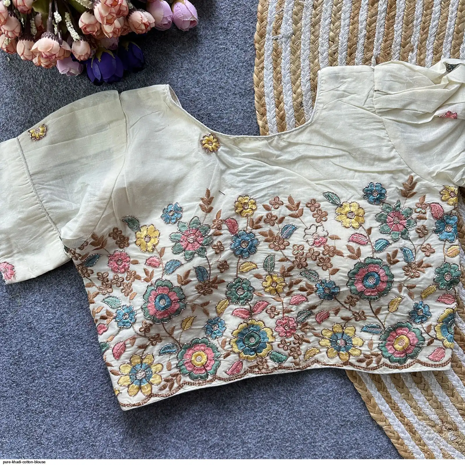 PURE KHADI COTTON BLOUSE 6