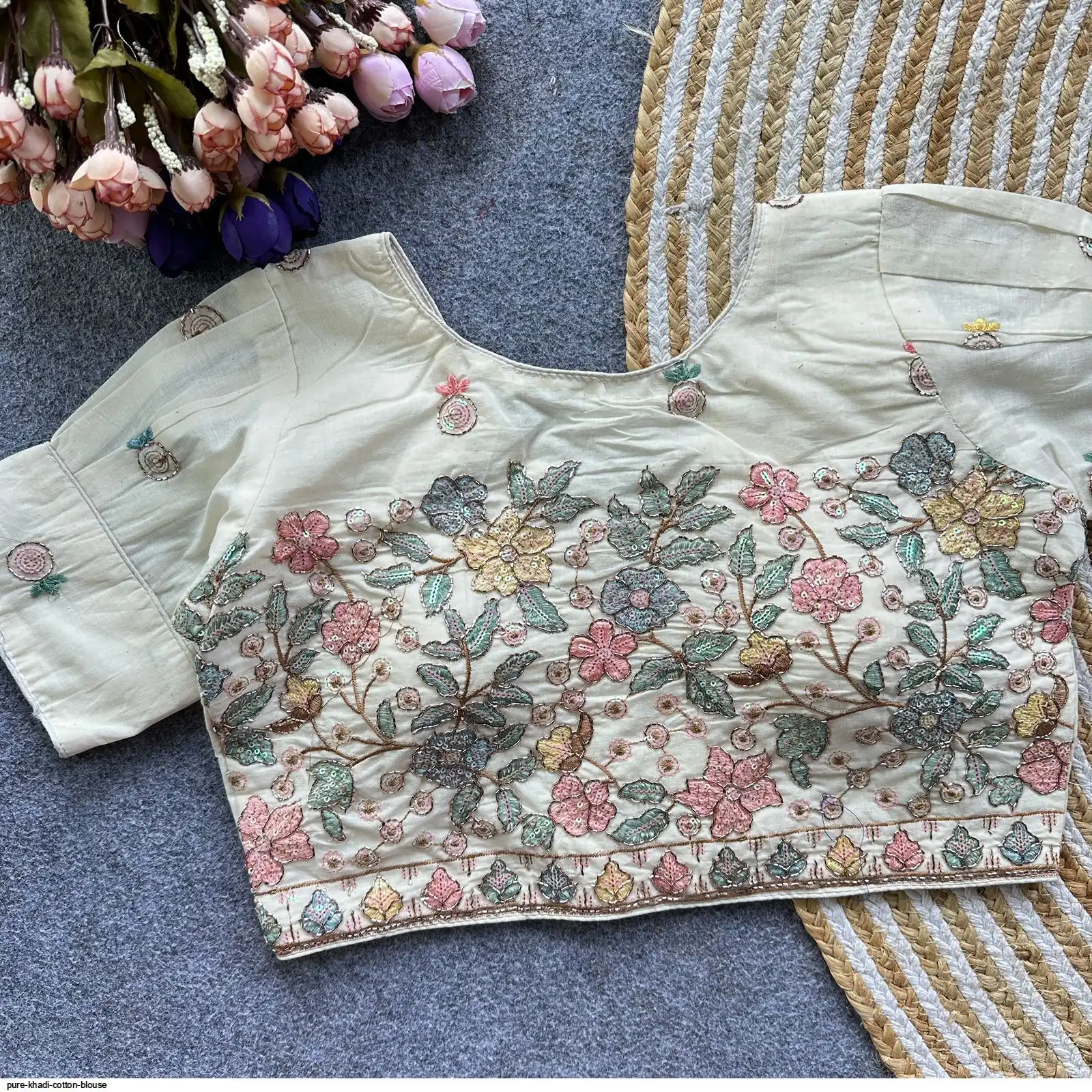 PURE KHADI COTTON BLOUSE 9