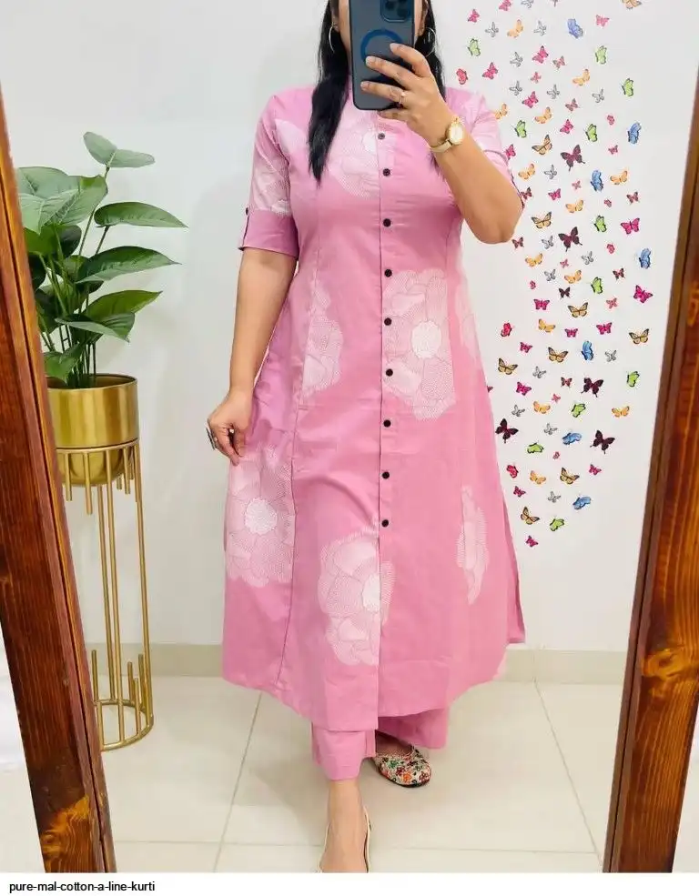 PURE MAL COTTON A LINE KURTI