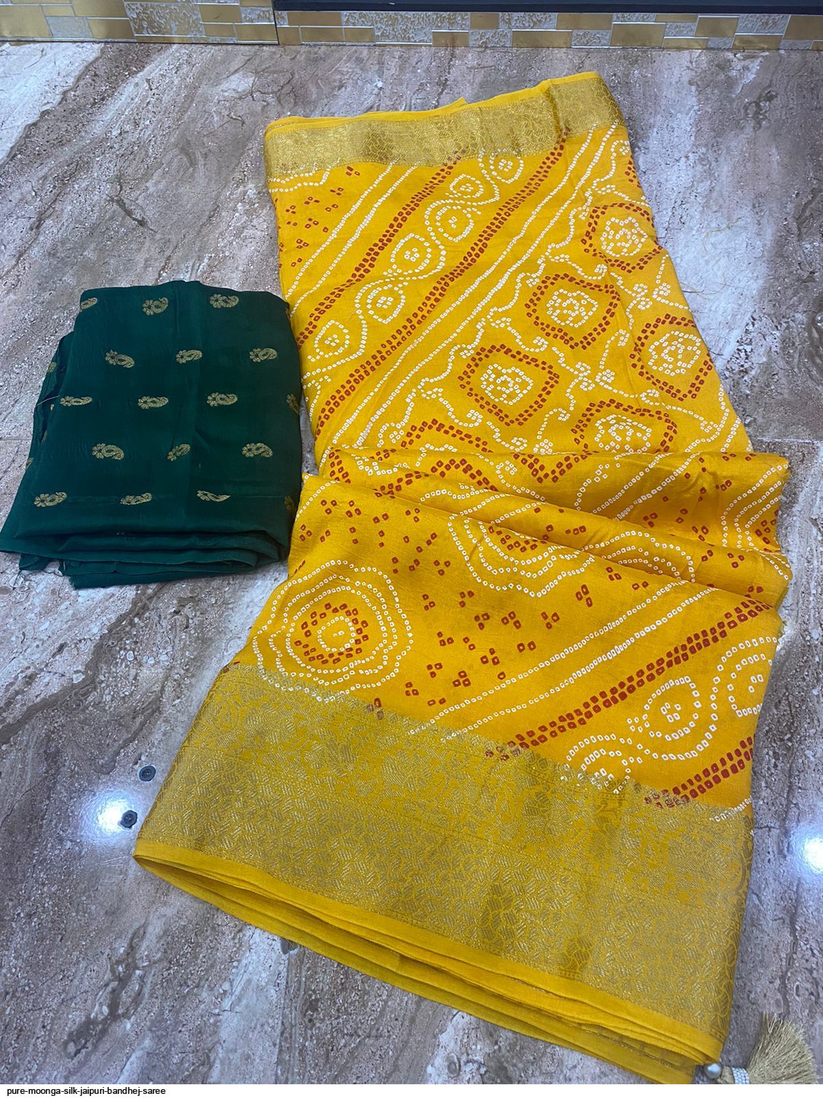 Jaipuri Bandhej Gharchola Saree at Rs.2000/Piece in jaipur offer by Chitra  Sarees