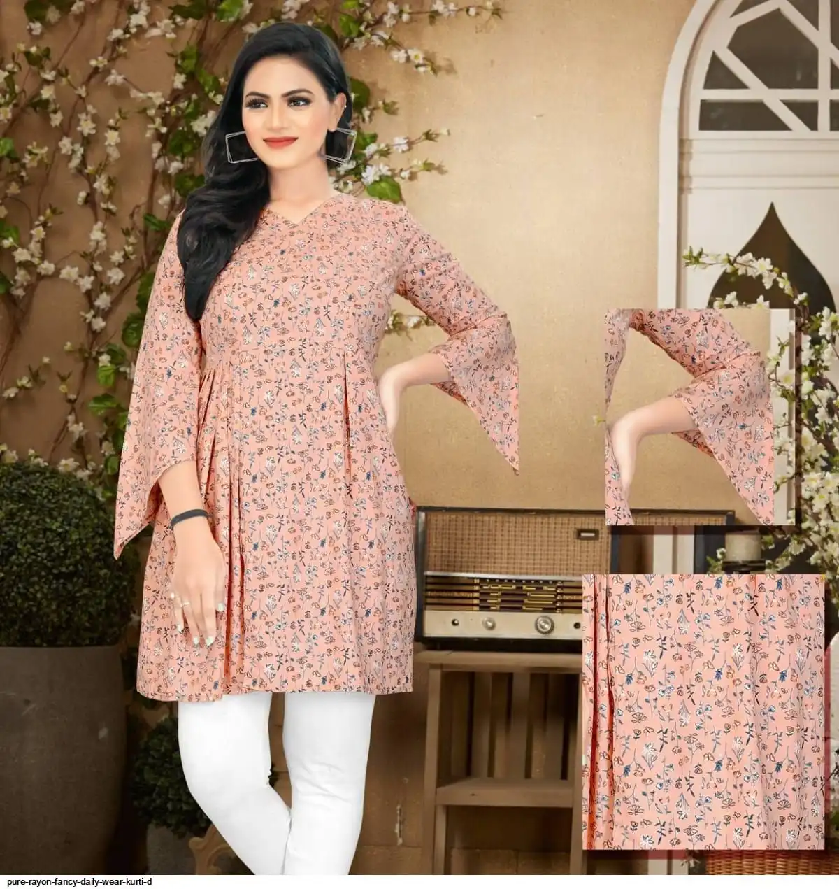 PURE RAYON FANCY DAILY WEAR KURTI D