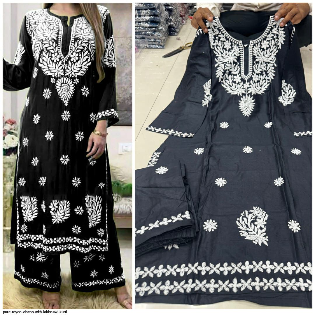 PURE REYON VISCOS WITH LAKHNAWI KURTI D